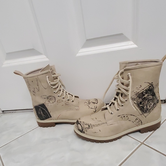 Chic combat boots 🗼 that I purchased in Paris - Picture 3 of 8